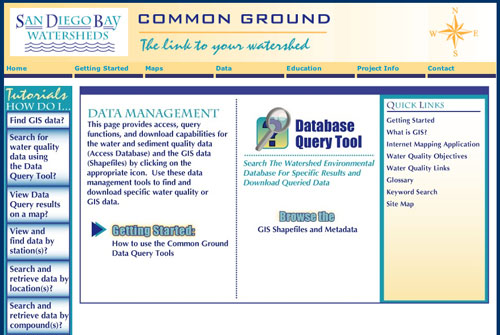 main datapage screenshot
